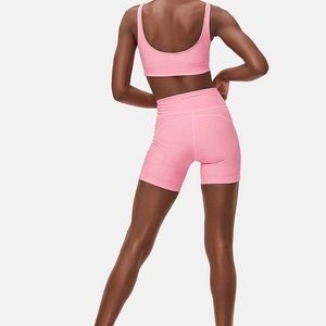 Outdoor voices 5in warmup shorts pink punch